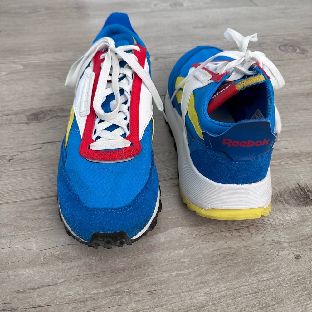 Reebok Blue and Yellow Athletic Sneakers - Picture 6 of 6